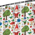 thumbnail image 3 of White Christmas Gnome Pattern Shower Curtain 72"x72" ,Bathroom Decorative Shower Curtains Set with 12 Hooks,Modern Waterproof Washable Shower Curtain, 3 of 6