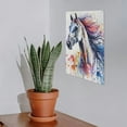 thumbnail image 7 of JEUXUS Painting 8*12in Horses Watercolor Splashs Artistic 8x12in, 7 of 7