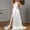 White, variant on Umbreon White Wedding Guest Dresses for Women Sleeve Less Cre W Neck Maxi Dress Solid Color Lace Appliques Chiffon Formal Evening Gowns Beach Dress