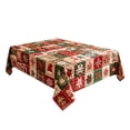 thumbnail image 3 of Christmas Plaid Tablecloth, Waterproof Rectangular Fabric Tablecloth for Dining Table Decor, Christmas Party Decorations for Holiday Gatherings, 71 X 55 Inch, 3 of 7