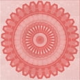 thumbnail image 1 of Ahgly Company Machine Washable Indoor Square Transitional Pastel Pink Area Rugs, 6' Square, 1 of 7