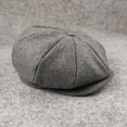 thumbnail image 5 of HJYCHN Mens Newsboy Cap Hat Cailin Irish Boy Cabbie Flat Beret For Fathers Women Unisex Headwear Grey XL, 5 of 6