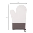 thumbnail image 7 of Unique Bargains 2pcs Soft Silicone and Cotton Heat-Resistant Oven Mitts White 11.2" x 7.7", 7 of 7