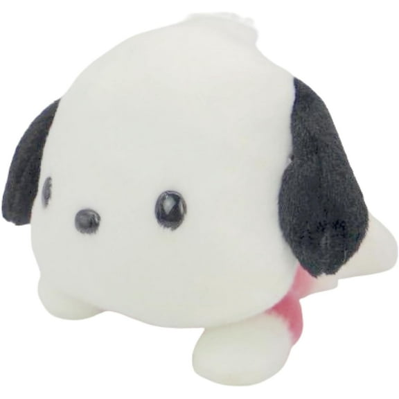 Sanrio Fluffy Pochacco Yes Type Plush H 4.1 x W 6.3 x D 5.9 inches (10.5 x 16 x 15 cm)