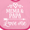 thumbnail image 4 of Inktastic Mema and Papa Love Me Boys or Girls Baby Bib, 4 of 4