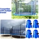 thumbnail image 5 of 10 Pieces Trampoline Pole Cap 1.5 Inch Diameter Enclosure Safety Caps with Screw Thumb for Trampoline Net, 5 of 5