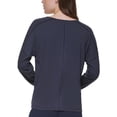 thumbnail image 2 of DKNY Womens   V Neck Knit Pullover Top, 2 of 2