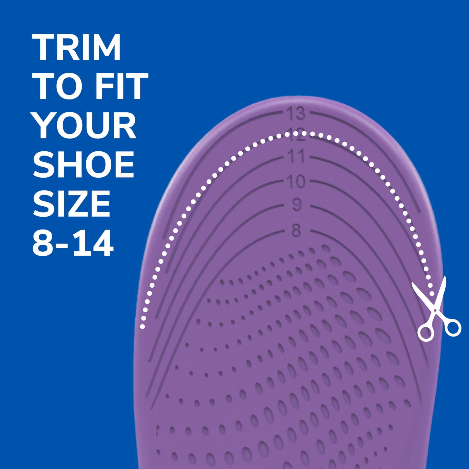 Dr. Scholl's Walk Longer Insoles, Comfortable Plush Foam Inserts for Women, Sizes 6-10