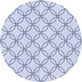 thumbnail image 1 of Ahgly Company Indoor Round Patterned Lavender Blue Area Rugs, 4' Round, 1 of 1