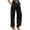 Black, variant on YIFUNIN Women's Printed Cotton Linen Wide Leg Pants with Pockets, Casual Flowy Trousers for Bohemian Style, Lightweight Summer Wear,Yellow XL
