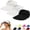 Light Ashy, variant on Harpily 3PC Unisex Visor Hat UPF 50 Foldable Empty Top Wide Brim Open Top Ponytail Sun Blocking Hat for Outdoor Activities