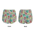 thumbnail image 3 of Yiaed Cute Dinosaur Print Women's Running Shorts with Liner 3 Zipper Pockets Elastic Workout Athletic Gym Yoga Shorts-Medium, 3 of 7