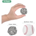 thumbnail image 2 of 12-Pack Wicker Rattan Balls 40mm/1.6 Inch Decorative Orbs Vase Fillers Bowl for Christmas/Weddings/Thanksgiving/DIY Crafts/Home Decor [Silver], 2 of 6