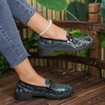 thumbnail image 6 of Wowcloth Women's Plus Size Loafers – British Style Slip-On Heel Platform and Metal Buckle for Casual Wear, 6 of 9