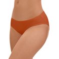 thumbnail image 4 of FAB CURVES Women's Period Underwear Mid-Rised Hipster Panties, Available in Plus Size 3XL Light Brown, 4 of 4