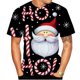 thumbnail image 2 of Camiseta con estampado 3d de Navidad para hombre y mujer, pantalón corto informal, camiseta de manga nueva a la moda, 2 of 4