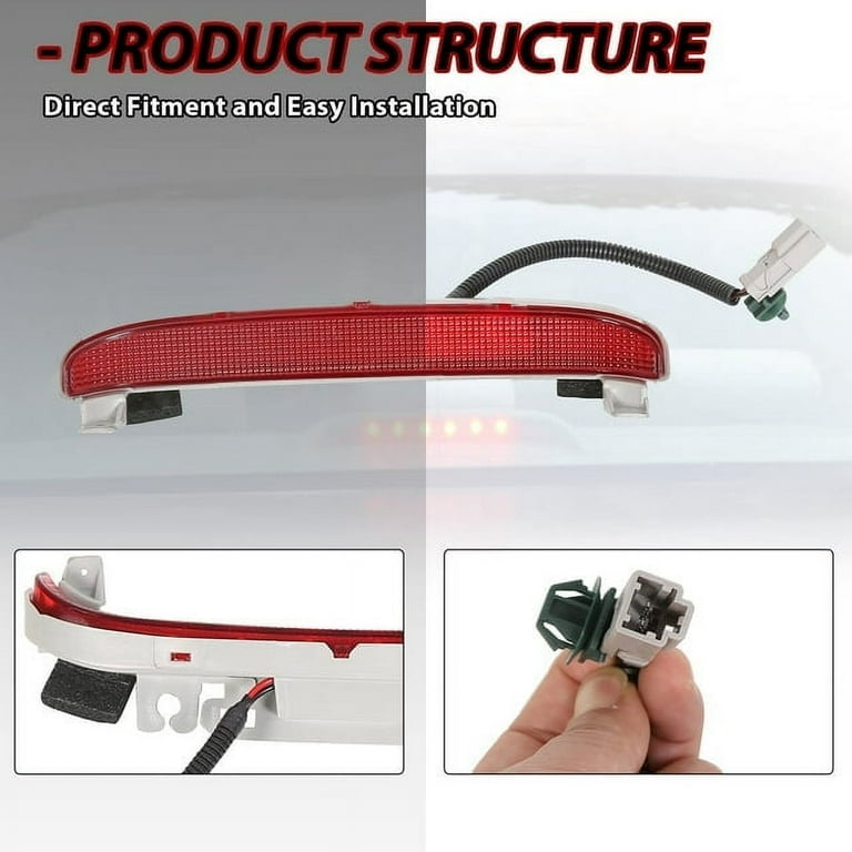 Kojem 3rd Brake Light High Mount Stop Lamp LED for 2006-2011 Honda