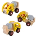 thumbnail image 4 of Juguetes de coche de madera KIDS TOYLAND 2 juguetes de vehículo para bebés 12 a 18 meses (camión de cemento + coche de rodillo de carretera), 4 of 4