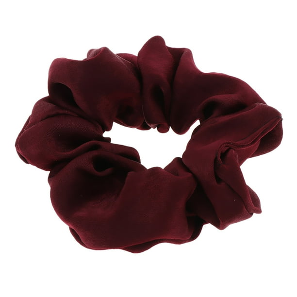 Coleteros de terciopelo, gomas para el pelo, gomas elásticas, accesorios para el pelo Vino rojo