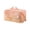 Pink, variant on WeDecorBay Gauze Make-up Bag Large-capacity Stylish Portable Cosmetic Organizer Smart Partitioning Versatile Toiletry Pouch Travel Accessory Makeup Storage Beige