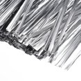 thumbnail image 3 of Unique Bargains 3-Inches Metallic Twist Ties for Bags Silver 2000pcs, 3 of 4