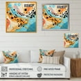 thumbnail image 4 of Designart "Abstract Blue and Pink Pop Fusion III" Fashion Framed Wall Art - Modern Blue Pop Art Entryway Framed Wall Art, 4 of 6