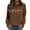 Z47-Brown, variant on Zhanying Black Cat Christmas Sweatshirt Women Graphic Printed Holiday Pullover Cozy Clothes Khaki XL