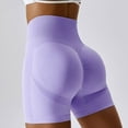 thumbnail image 4 of adviicd Short Pants For Women Dressy Womens Yoga Pants With Pockets Women's Long Biker Yoga Compression Shorts High Waist Knee Length Spandex Workout Shorts Purple M, 4 of 5
