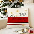 thumbnail image 6 of Xuniizn Christmas Pillow Covers 18x18 inch Xmas Decorations Soft Plush Faux Fur Wool Christmas Throw Pillow Cases Winter Holiday Decor for Sofa Living Room, 6 of 7
