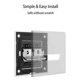 thumbnail image 4 of Wall Light Switch 2 Gang Tempered Glass Panel Blue LED Night Light, 4 of 5