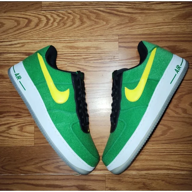 Ni - ke Size 14 Ni - ke Air Force 1 PE 'Oregon Ducks' AH2442-992 Customs