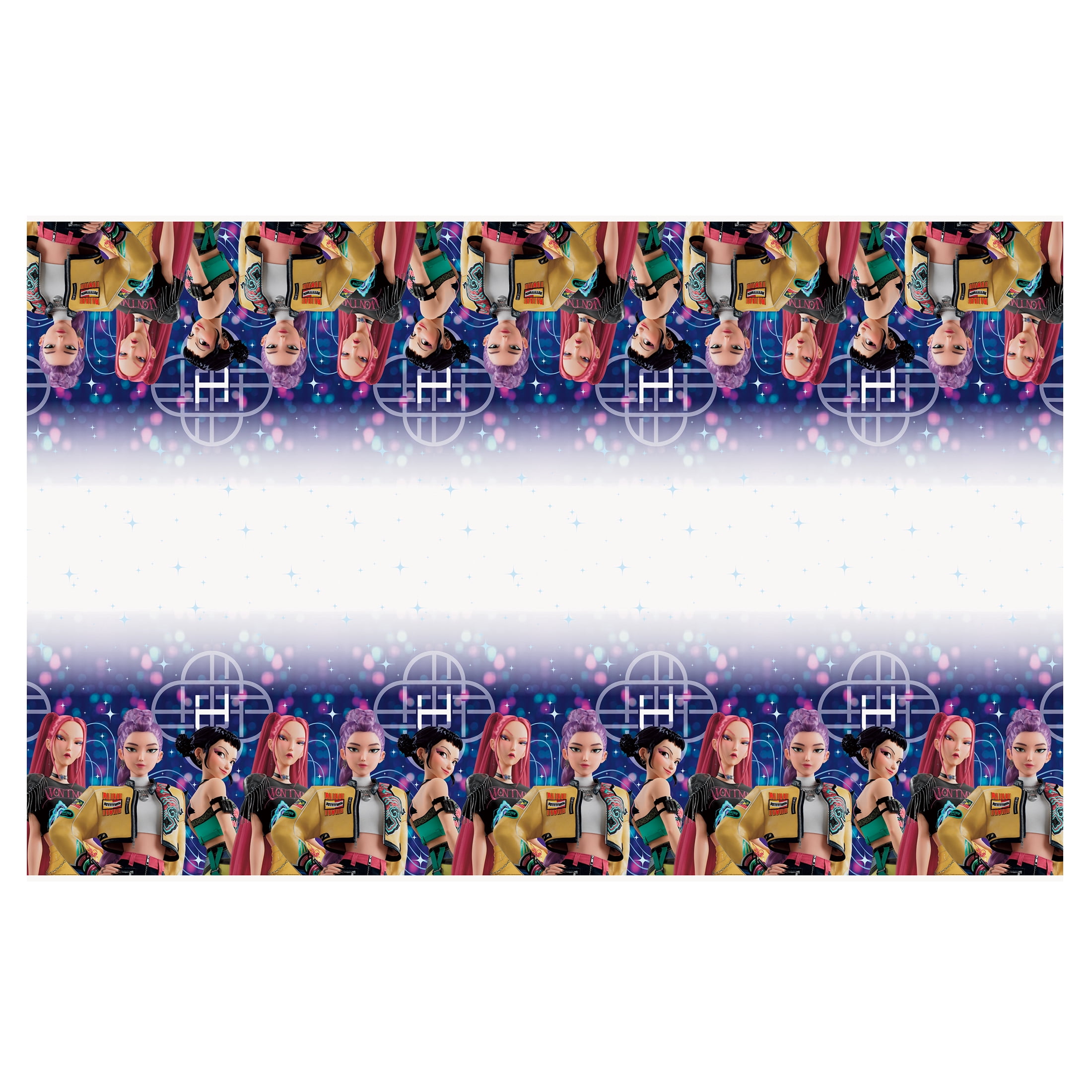 KPop Demon Hunters 1 Count 54IN x 84IN Multicolor Plastic Table Cover