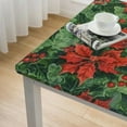thumbnail image 5 of HAOXIT Elastic Edged Flannel Backed Vinyl Fitted Table Cover - - Square - Fits Tables up to Square 36*36, 5 of 8