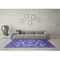 thumbnail image 3 of Ahgly Company Indoor Rectangle Abstract Blue Modern Area Rugs, 2' x 5', 3 of 4