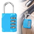 thumbnail image 2 of 4 Digit Combination Padlock Outdoor School Gym Lock, Resettable Password Lock 2.6 Inch, Sturdy Alloy Construction for Locker Cabinet Toolbox Travel Bag Keyless Security, 1 Combination Lock, 2 of 9