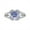 Purple, variant on 2 Carat Moissanite Rings for Women, S925 Sterling Silver D Color VVS1 Princess Cut Diamond Rings, Ideal Choice for Birthday, Anniversary and Romantic Occasions with Certificate