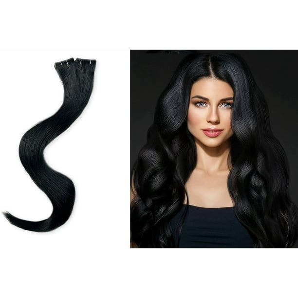 Bebe y Lola Remy Cinta Invisible en Extensiones de Cabello Sin Costuras (20 piezas) 50 gramos (#1 18"" (50g))