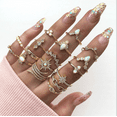 thumbnail image 1 of Amerteer 17 PCS Knuckle Stacking Rings for Women Teen And Girls,Boho Vintage Finger Rings Stackable Gold Silver Rings Multiple Rings Pack, 1 of 7