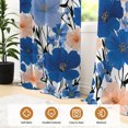 thumbnail image 2 of Tchckioa Modern Blue Printed Blackout Curtains,Thermal Insulated Grommet Window Drapes for Apartment,2 Panels,52x63, 2 of 8