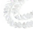 thumbnail image 3 of Electroplate Transparent Glass Beads Strands Triangle AB color Plated Faceted Clear 3~3.5x4~4.5x4~4.5mm Hole: 0.8mm about 121~131pcs/strand 14.37~15.35 inch(36.5~39cm), 3 of 4