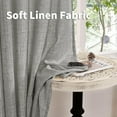 thumbnail image 3 of Natural Linen Curtains Long for Living Room Bedroom Groet Top Light Filtering Privacy Linen Textu Window Semi Sheer Drapes Birch Panels x, 3 of 7