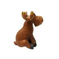 thumbnail image 3 of Whimsical Wood-Cut Look Hand-Carved Moose Eyeglasses Holder Stand, 3 of 7