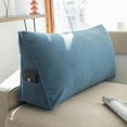 thumbnail image 1 of Triangular Bed Wedge Pillow, Back Support Backrest Reading Cushion-Yvan-week, 1 of 4