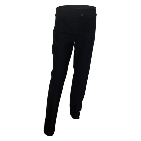 eVogues Plus size Double Button Pants Black