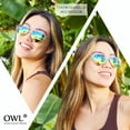 thumbnail image 3 of OWL Womens Rainbow Heart Shaped Sunglasses Mirrored Lens Bachelorette Party Acessories 3 Pack, 3 of 4