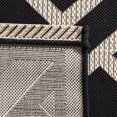 thumbnail image 5 of SAFAVIEH Courtyard Janey Geometric Indoor/Outdoor Area Rug Black/Light Beige, 5'3" x 7'7", 5 of 6