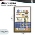 thumbnail image 4 of Stupell Industries Farmhouse Italian Kitchen Spice Rack Brown Floating Frame Canvas Art, 21 x 31, by Amanda Houston, 4 of 8
