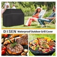 thumbnail image 6 of Grill Cover,58 inch Grill Covers for Backyard Grill,Heavy Duty Grill Cover for Outdoor Waterproof Gas Grill Cover,UV and Fade Resistant BBQ Cover for Grills up to 56-in Width,Black, 6 of 11