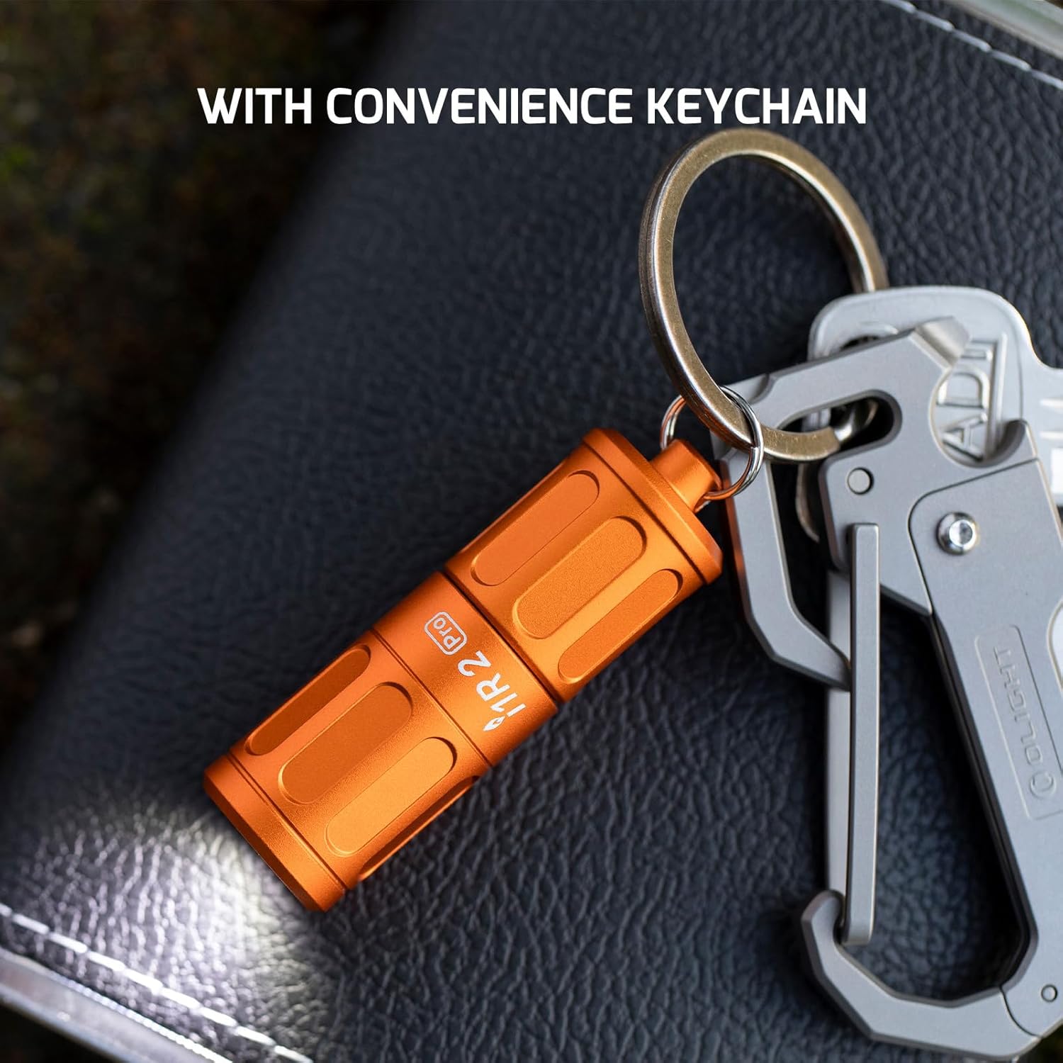 OLIGHT I1R 2 Pro Eos 180 Lumens EDC Rechargeable Keychain Flashlight. (Capsule Orange)