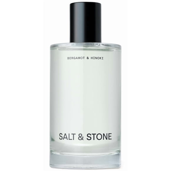 Bruma corporal Salt & Stone, aroma a bergamota e hinoki, spray perfumado para cabello y cuerpo para mujeres y hombres, fragancia hidratante con glicerina y algas rojas, vegano, sin crueldad animal, 10